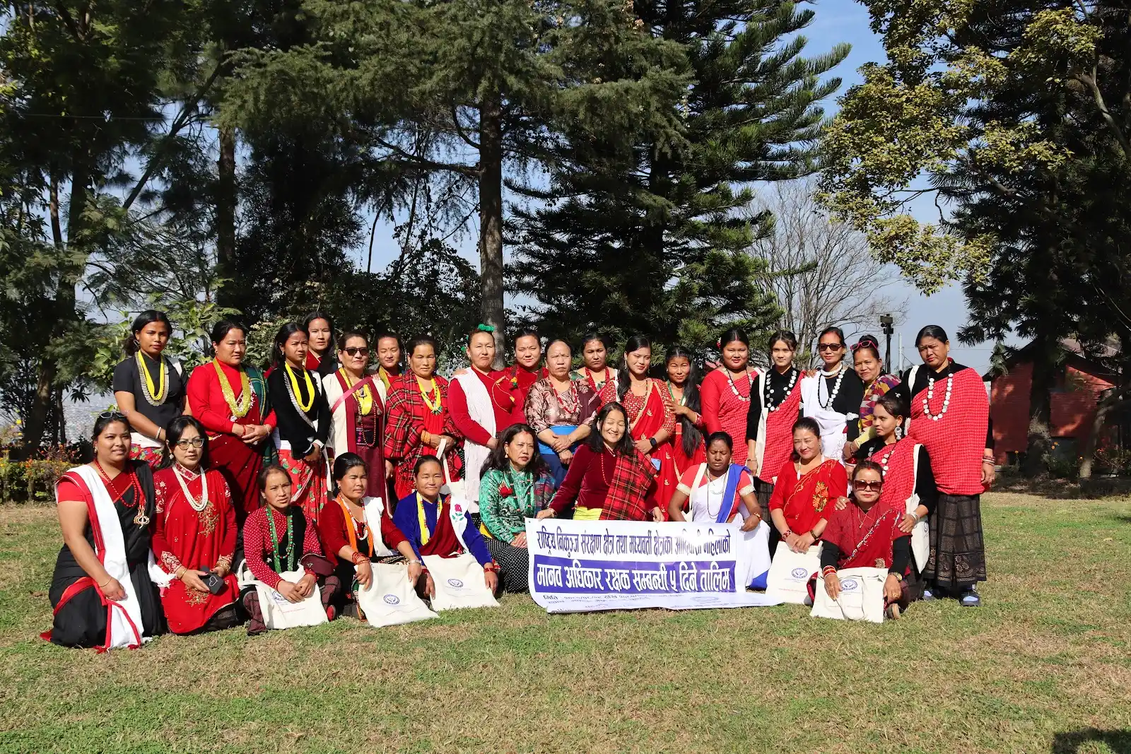 Women in a community meeting